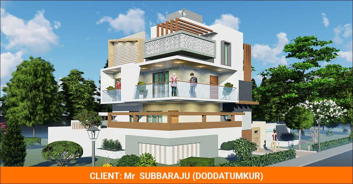 Subbaraju Exterior | HRConstructionsolutions I Bangalore